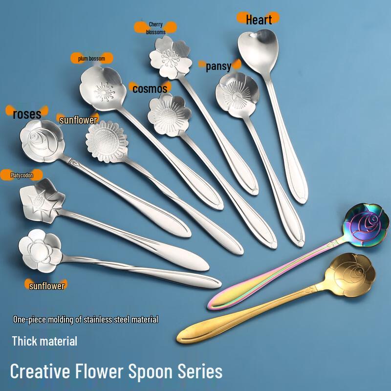 Flower Design Stainless Steel Spoon Set
Flower Design Stainless Steel Spoon Set