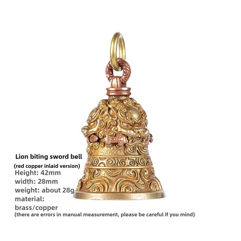 Lion Bite Sword Bell Creative Retro Style Purple Brass Bell Car Key Chain Pendant Inside The Car Bell Small Decoration Crafts
Lion Bite Sword Bell Creative Retro Style Purple Brass Bell Car Key Chain Pendant Inside The Car Bell Small Decoration Crafts