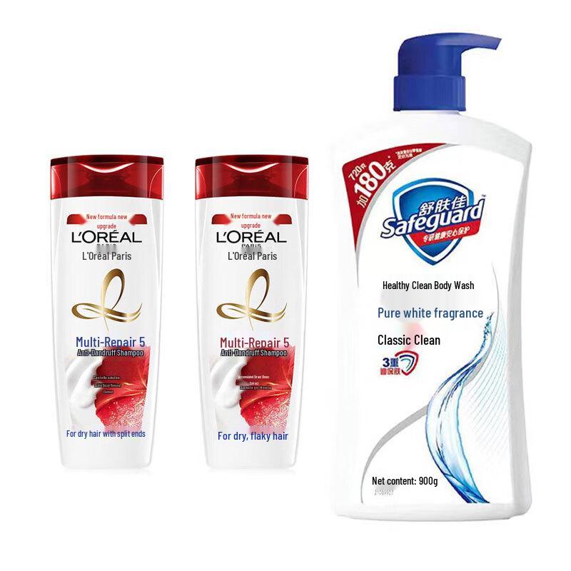 L Oréal Repair Anti-Dandruff Shampoo & Safeguard Body Wash Bundle
L Oréal Repair Anti-Dandruff Shampoo & Safeguard Body Wash Bundle