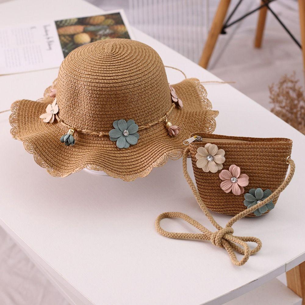 Girl Gift Flower Summer Travel Children Straw Hat Kids Handbag Korean Style Girl Cap Sun Visor Hat
Girl Gift Flower Summer Travel Children Straw Hat Kids Handbag Korean Style Girl Cap Sun Visor Hat