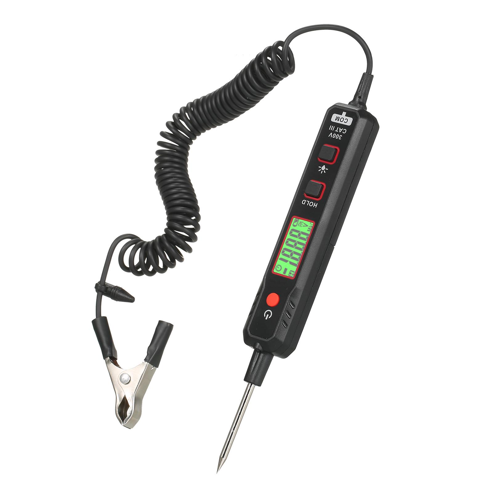 LCD Digital Display Car Voltage Circuit Tester 0.8V-100V Automobile Fault Maintenance Circuit Test Pen with Extended Spring чорний
LCD Digital Display Car Voltage Circuit Tester 0.8V-100V Automobile Fault Maintenance Circuit Test Pen with Extended Spring чорний