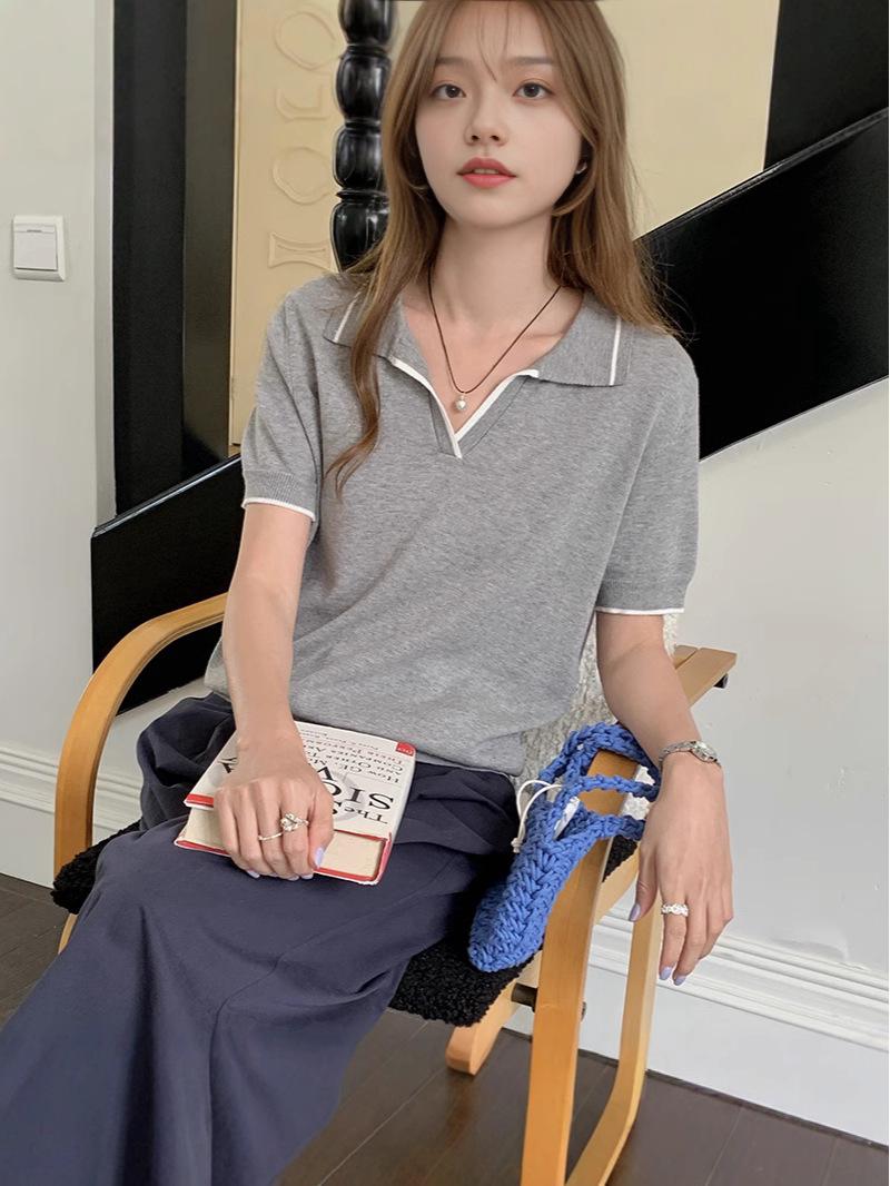 Korean Style Women s Slim Fit Polo - Thin, Breathable, Solid Color, Short Sleeve, Turn-Down Collar. L
Korean Style Women s Slim Fit Polo - Thin, Breathable, Solid Color, Short Sleeve, Turn-Down Collar. L