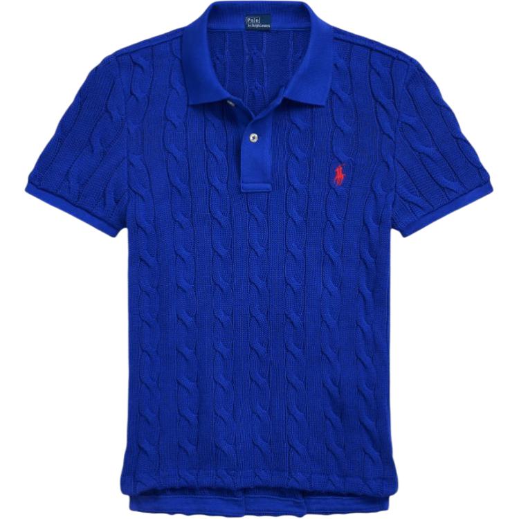 Polo Ralph Lauren Вязаное поло с косами приталенного кроя с коротким рукавом Женские топы Синий WMPOKNINB920214 S
Polo Ralph Lauren Вязаное поло с косами приталенного кроя с коротким рукавом Женские топы Синий WMPOKNINB920214 S