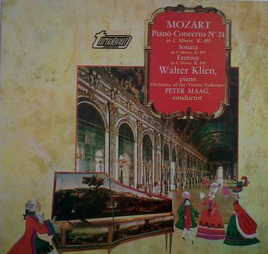 LP Record MOZART, WALTER KLIEN, PETER MAAG - Piano Concerto № 24 In C Minor, K. TV34178S TURNABOUT 1969 UK Classical Used
LP Record MOZART, WALTER KLIEN, PETER MAAG - Piano Concerto № 24 In C Minor, K. TV34178S TURNABOUT 1969 UK Classical Used