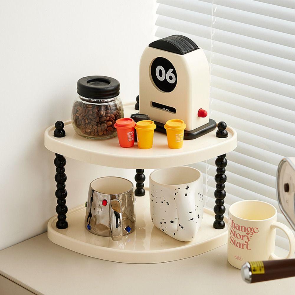 2/3 Layers Desktop Storage Rack Elegant Spice Bottles Cans Holder Cosmetic Storage Shelf Bathroom White-Fanshaped-2 Layer
2/3 Layers Desktop Storage Rack Elegant Spice Bottles Cans Holder Cosmetic Storage Shelf Bathroom White-Fanshaped-2 Layer