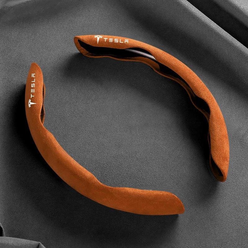 Car Sticker Tesla Universal Non-Slip Suede Leather Car Steering Cover Anti Slip Steer Wheel Booster Cover For Tesla Model 3 Mode
Car Sticker Tesla Universal Non-Slip Suede Leather Car Steering Cover Anti Slip Steer Wheel Booster Cover For Tesla Model 3 Mode