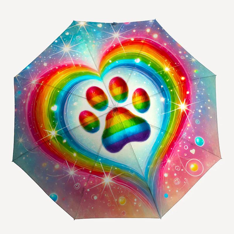 1pc Rainbow Heart Pattern Umbrella Design Automatic Opening and Closing Umbrella, High-quality Travel Umbrella, Lightweight and Portable, -51
1pc Rainbow Heart Pattern Umbrella Design Automatic Opening and Closing Umbrella, High-quality Travel Umbrella, Lightweight and Portable, -51