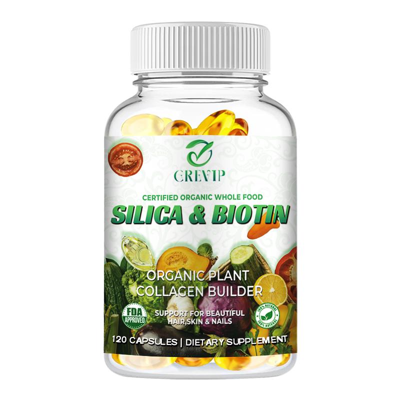 Organic plant-based collagen-generating agent, including silica and biotin, supports hair and skin health, suitable for adults. 120
Organic plant-based collagen-generating agent, including silica and biotin, supports hair and skin health, suitable for adults. 120