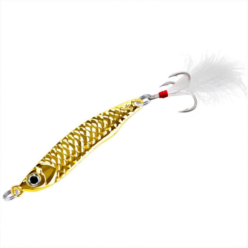 Zinc Alloy Artificial Fishing Bait High Strength Hooks With Blood Groove 7g 10g 15g 15g золотий
Zinc Alloy Artificial Fishing Bait High Strength Hooks With Blood Groove 7g 10g 15g 15g золотий