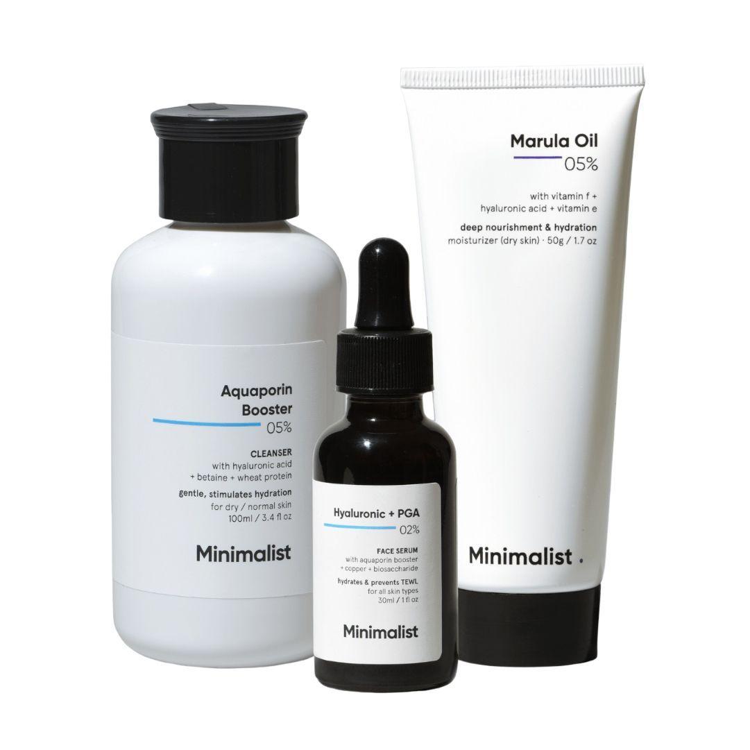 Набір для догляду за сухою шкірою (100 мл + 30 мл + 50 г), Dry Skincare Kit Set, Minimalist
Набір для догляду за сухою шкірою (100 мл + 30 мл + 50 г), Dry Skincare Kit Set, Minimalist
