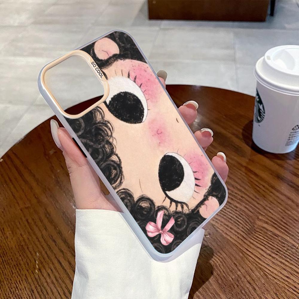 Cute girl cartoon big eye design Phone Case Gradient IMD Colorful Silver Suitable case for iPhone17 16 15 14 13 12 Pro Max iPhone17 Pro Max
Cute girl cartoon big eye design Phone Case Gradient IMD Colorful Silver Suitable case for iPhone17 16 15 14 13 12 Pro Max iPhone17 Pro Max