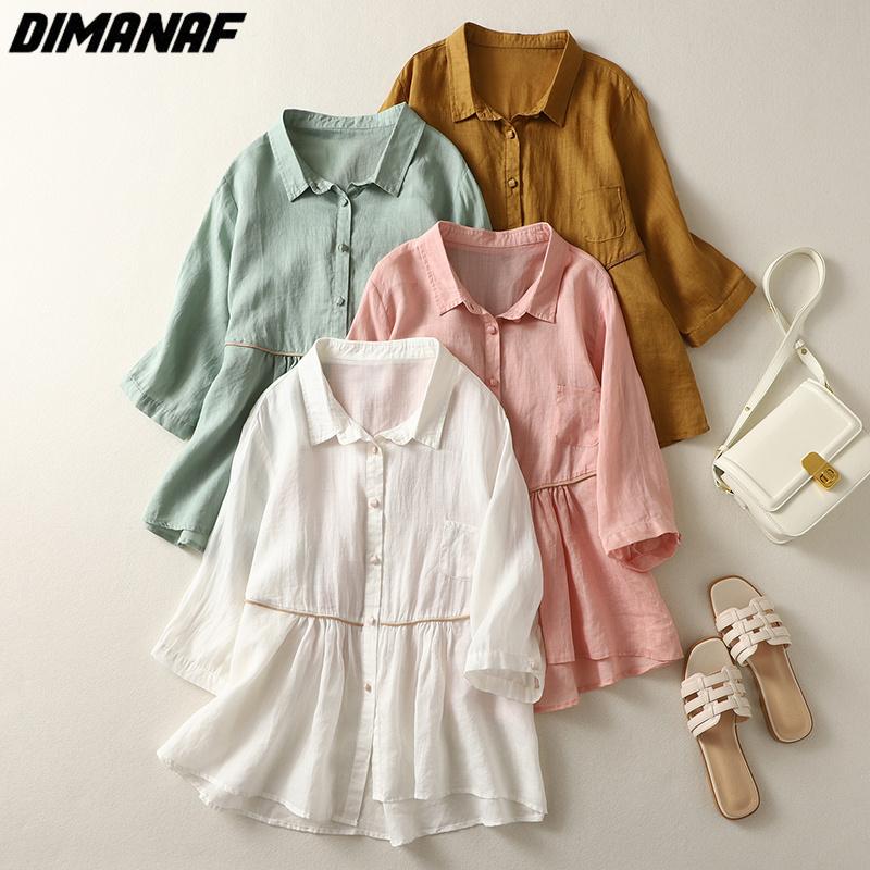 DIMANAF 2023 Plus Size Новая Летняя Блузка Винтажная Однотонная Хлопковая Повседневная Рубашка Модные Пуговицы с коротким рукавом Женская свободная рубашка Показать Тонкие женские топы
DIMANAF 2023 Plus Size Новая Летняя Блузка Винтажная Однотонная Хлопковая Повседневная Рубашка Модные Пуговицы с коротким рукавом Женская свободная рубашка Показать Тонкие женские топы