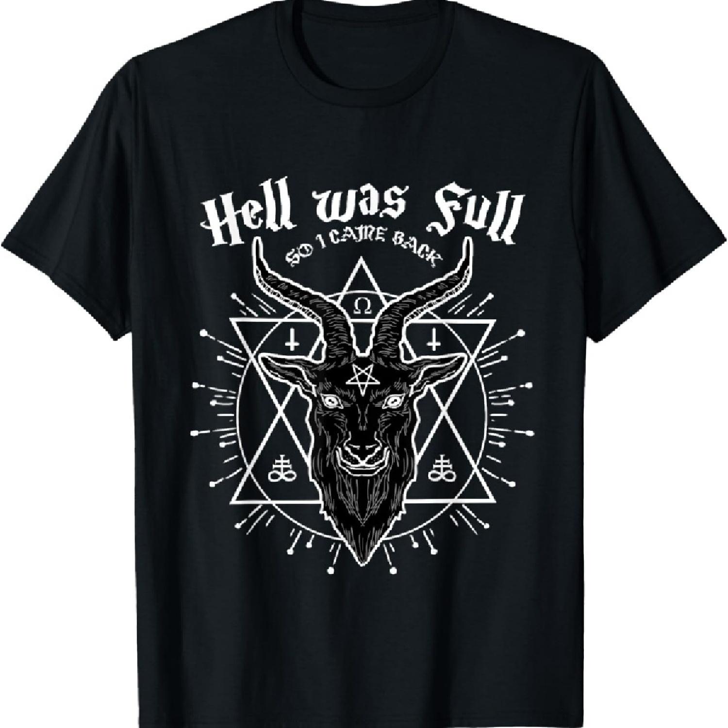 Hell Was Full So I Came Back Satanic Baphomet Devil T-Shirt XXXXXL чорний
Hell Was Full So I Came Back Satanic Baphomet Devil T-Shirt XXXXXL чорний