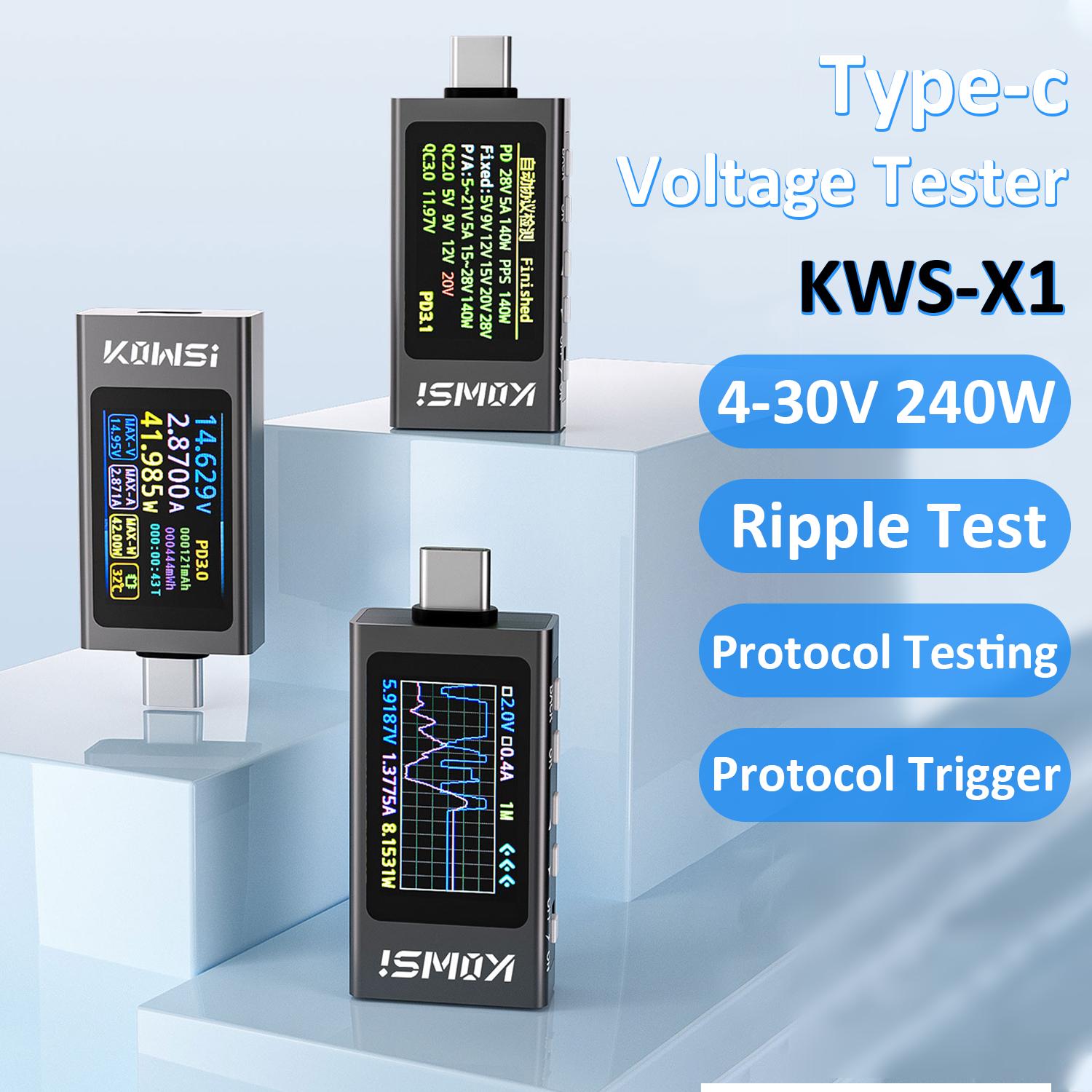 NEW Type-C Ammeter Voltmeter Tester DC 3.3-36V 0-12A Current Voltage Monitor Power Meter Tester Digital Battery Capacity Meter
NEW Type-C Ammeter Voltmeter Tester DC 3.3-36V 0-12A Current Voltage Monitor Power Meter Tester Digital Battery Capacity Meter