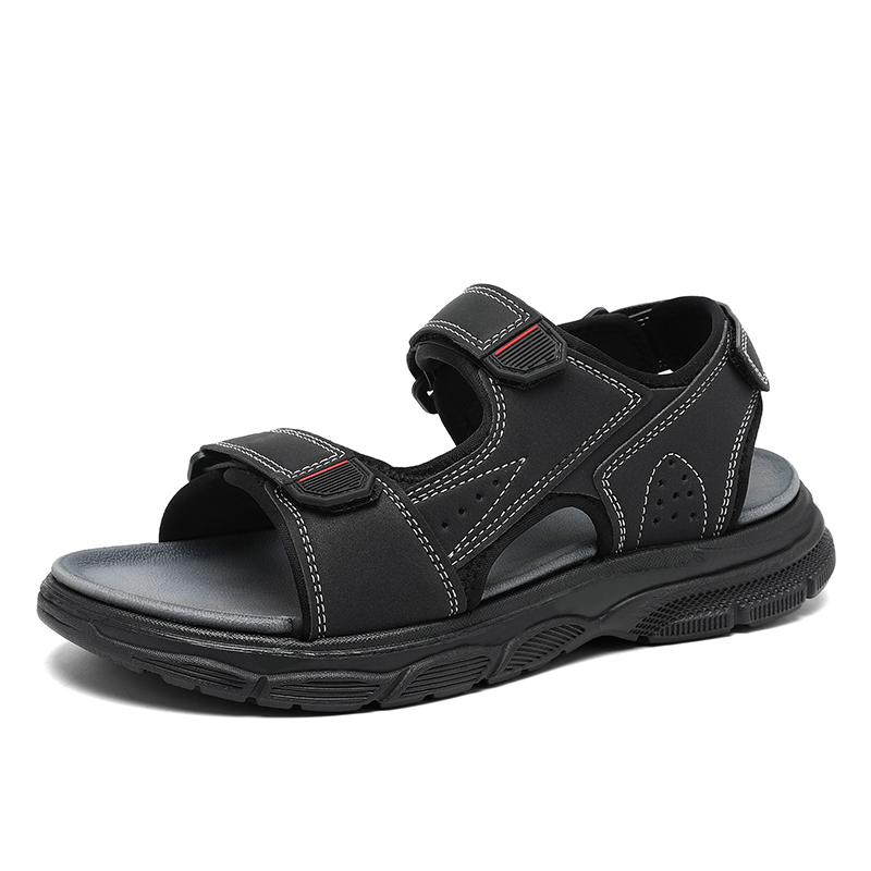 39-45Summer Men s Leather Beach Sandals/Slippers Mens Genuine Leather Sandals 39 чёрный
39-45Summer Men s Leather Beach Sandals/Slippers Mens Genuine Leather Sandals 39 чёрный