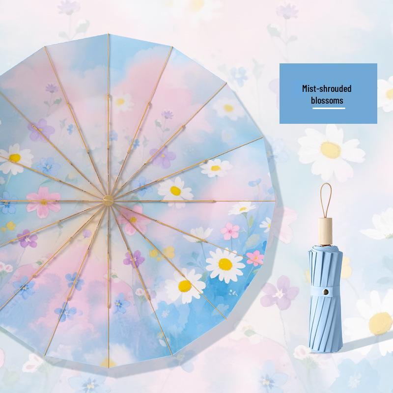 16-Rib UV Gel Sun Umbrella, Manual Dual-Use Sun & Rain Protection, Logo Customizable
16-Rib UV Gel Sun Umbrella, Manual Dual-Use Sun & Rain Protection, Logo Customizable