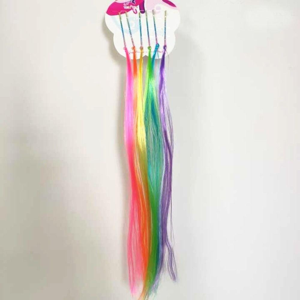 Clip on Long Twist Braid Headwear Fake Hair Tinsel Sparkle Silk Wig 6pcs/set Girls Colorful Wigs C
Clip on Long Twist Braid Headwear Fake Hair Tinsel Sparkle Silk Wig 6pcs/set Girls Colorful Wigs C