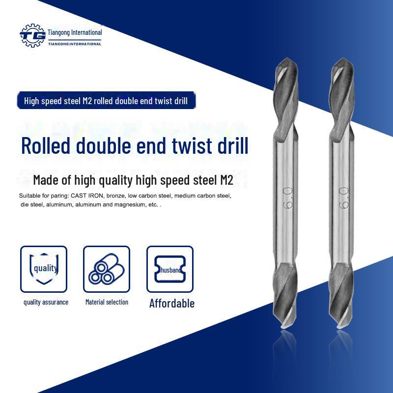 Tiangong Double-Head Stainless Steel Drill Bit, M2 Double-Edged Drill, Sizes 3.2mm, 4.2mm, 5.2mm 3.2 - 5.2 mm
Tiangong Double-Head Stainless Steel Drill Bit, M2 Double-Edged Drill, Sizes 3.2mm, 4.2mm, 5.2mm 3.2 - 5.2 mm