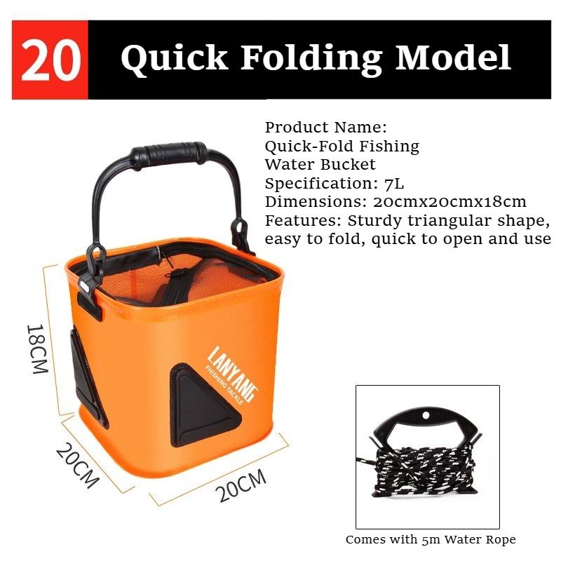 Deep Sea Bait Holder, Foldable Space Saver, Waterproof Interior Lining For Shore Docks Boats Or Piers 7L
Deep Sea Bait Holder, Foldable Space Saver, Waterproof Interior Lining For Shore Docks Boats Or Piers 7L