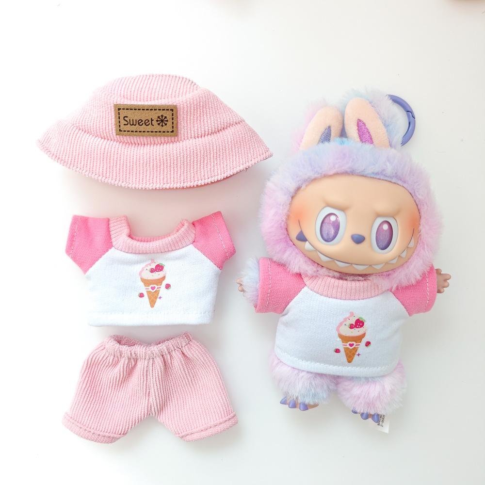 For Labubu Doll Clothing Set Hat 17cm V1V2V3 Doll Clothes Shoes DIY Accessories Training Sitting Party Games Toys Gifts рожевий
For Labubu Doll Clothing Set Hat 17cm V1V2V3 Doll Clothes Shoes DIY Accessories Training Sitting Party Games Toys Gifts рожевий