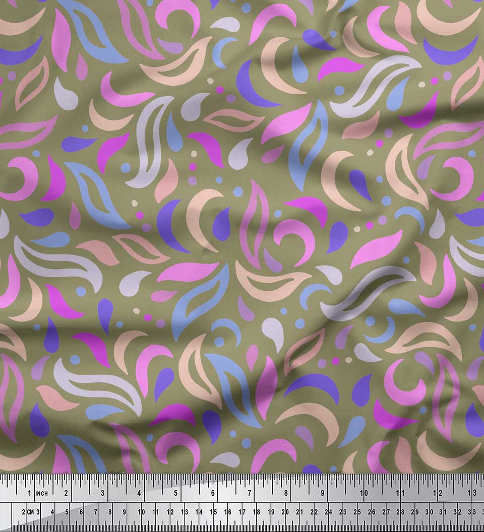 Soimoi Green Japan Crepe Satin Ткань с художественным принтом листьев Ткань на метр 42 дюйма 42 Inch Wide - Poly Crepe зелёный
Soimoi Green Japan Crepe Satin Ткань с художественным принтом листьев Ткань на метр 42 дюйма 42 Inch Wide - Poly Crepe зелёный