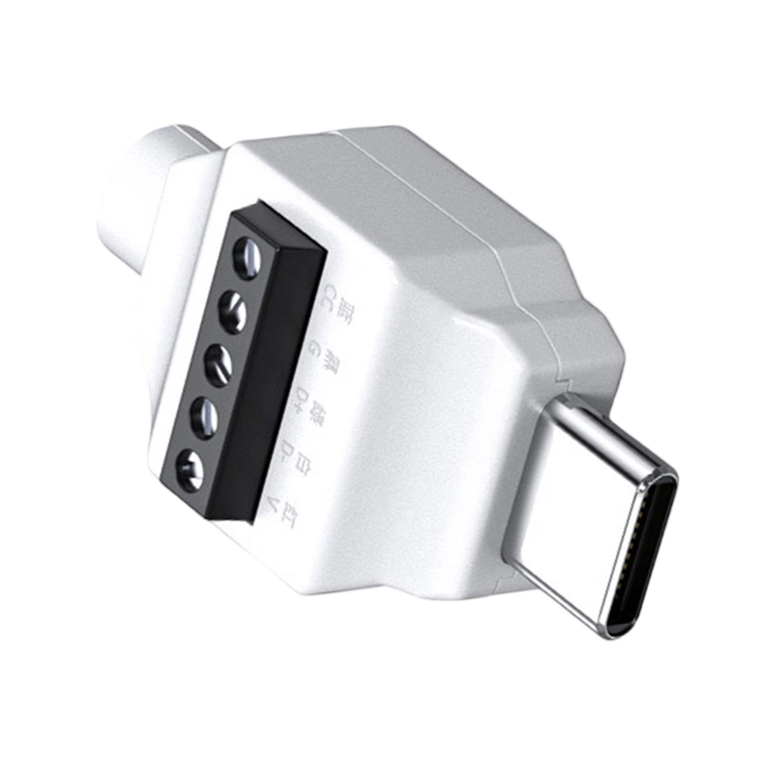 USB C Папа к 5-контактному/4-контактному паяльному обжимному терминалу для быстрого ремонта и DIY-проектов Поддержка передачи данных 480 Мбит/с Зарядка 65 Вт 5PIN
USB C Папа к 5-контактному/4-контактному паяльному обжимному терминалу для быстрого ремонта и DIY-проектов Поддержка передачи данных 480 Мбит/с Зарядка 65 Вт 5PIN