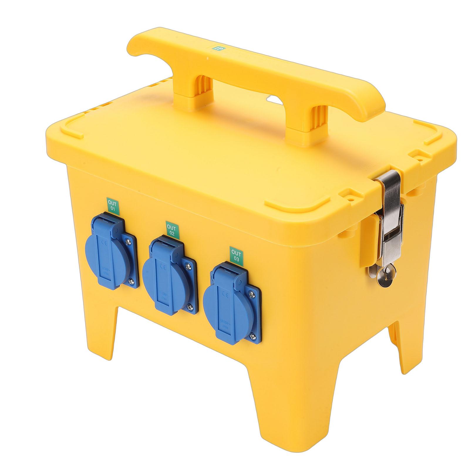SG-DX002 Power Distribution Box 16A Water Proof Portable Electrical Box with 6 Outlets for Construction Site Yard Garden жовтий
SG-DX002 Power Distribution Box 16A Water Proof Portable Electrical Box with 6 Outlets for Construction Site Yard Garden жовтий