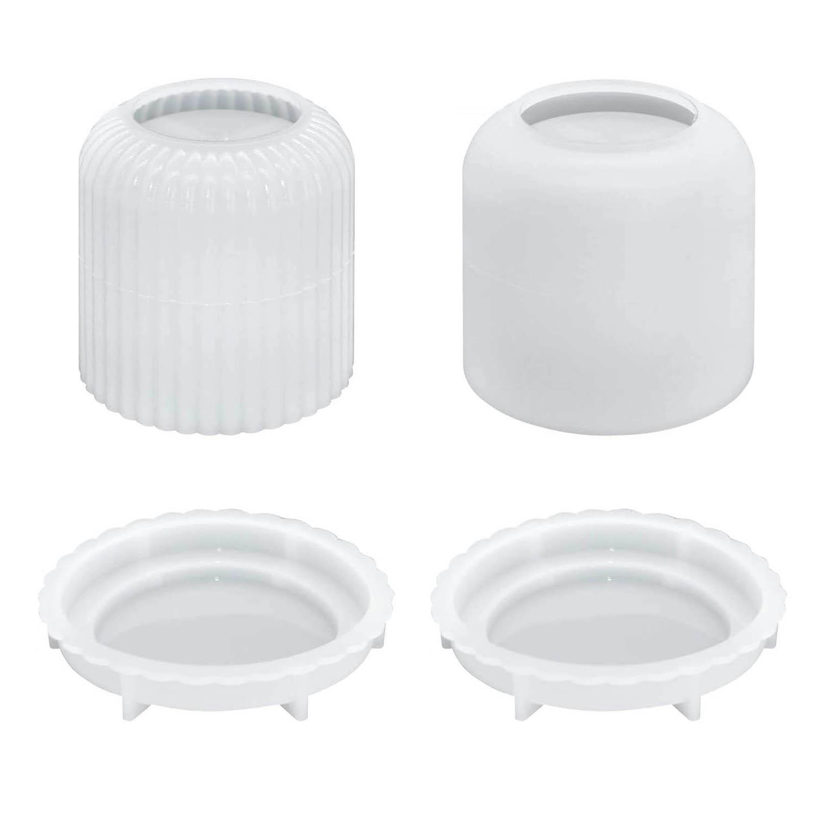 Set of 2 Silicone Molds Cement Moulds DIY Candle Cups Mould Silicone Material for DIY Handmade Candle Decorative Vase 1
Set of 2 Silicone Molds Cement Moulds DIY Candle Cups Mould Silicone Material for DIY Handmade Candle Decorative Vase 1