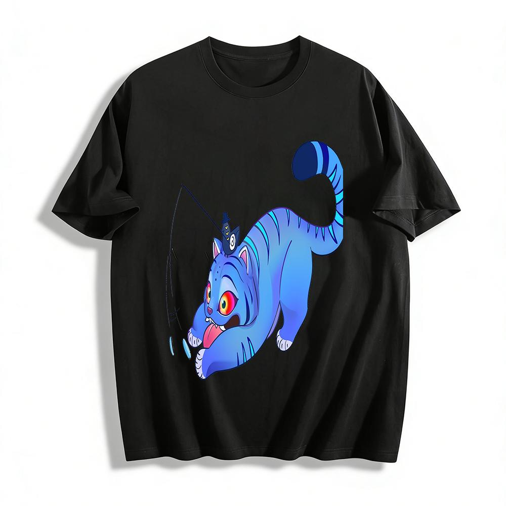 Funny Blue Cat With Bird Print T-shirt Unisex Casual Loose Breathable Crew Neck Short Sleeve Top Pure cotton T-shirt XXS
Funny Blue Cat With Bird Print T-shirt Unisex Casual Loose Breathable Crew Neck Short Sleeve Top Pure cotton T-shirt XXS