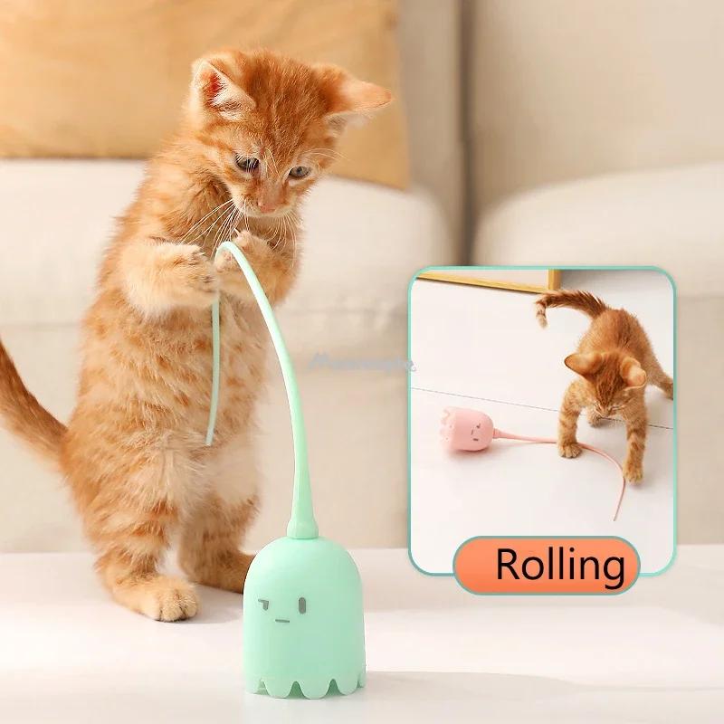 Интерактивные игрушки для кошек USB, электрические интеллектуальные катящиеся шарики, игрушки для кошек, силиконовые для домашних животных, автоматический вращающийся хвост мыши, дразнящая палочка для котенка
Интерактивные игрушки для кошек USB, электрические интеллектуальные катящиеся шарики, игрушки для кошек, силиконовые для домашних животных, автоматический вращающийся хвост мыши, дразнящая палочка для котенка