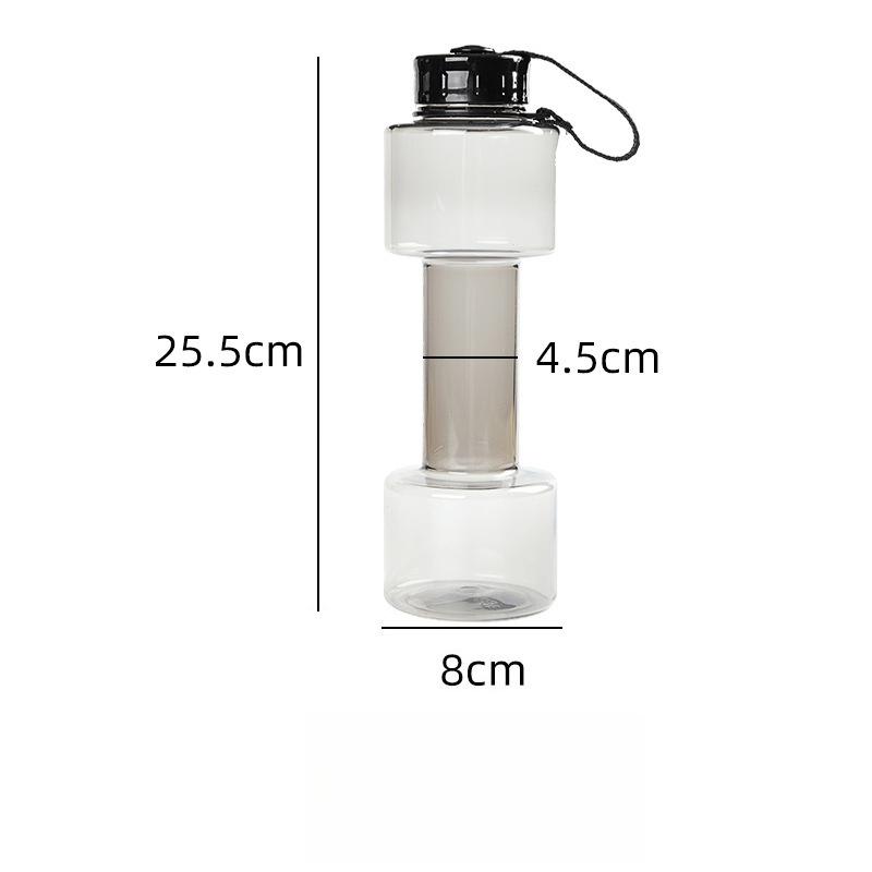 Dumbbell Water Bottle 700ML Creative Fitness Gym Sports Plastic Cup for Outdoor Indoor Workout Students 700ml сірий колір
Dumbbell Water Bottle 700ML Creative Fitness Gym Sports Plastic Cup for Outdoor Indoor Workout Students 700ml сірий колір