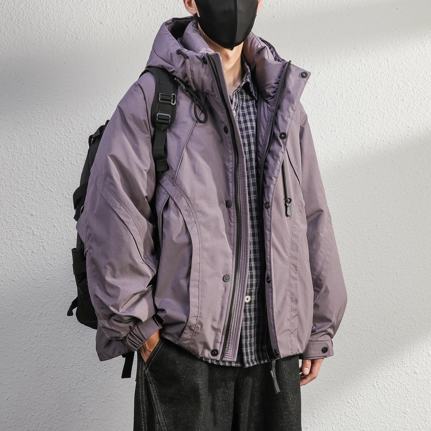 Men s Purple Plaid Hooded Down Jacket - Outdoor Winter Style L (120-140 jin) фіолетовий
Men s Purple Plaid Hooded Down Jacket - Outdoor Winter Style L (120-140 jin) фіолетовий