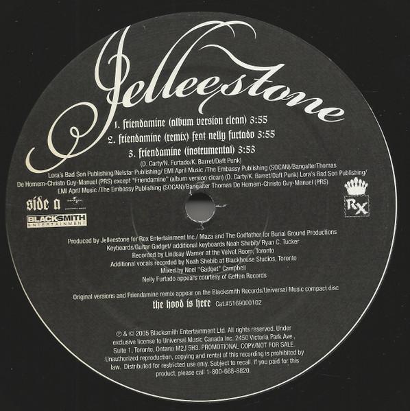 12inch Record JELLEESTONE Friendamine BW The Hood Is Here Re UMCR054961 REX ENTERTAINME 2005 Canada SoulFunk Used
12inch Record JELLEESTONE Friendamine BW The Hood Is Here Re UMCR054961 REX ENTERTAINME 2005 Canada SoulFunk Used