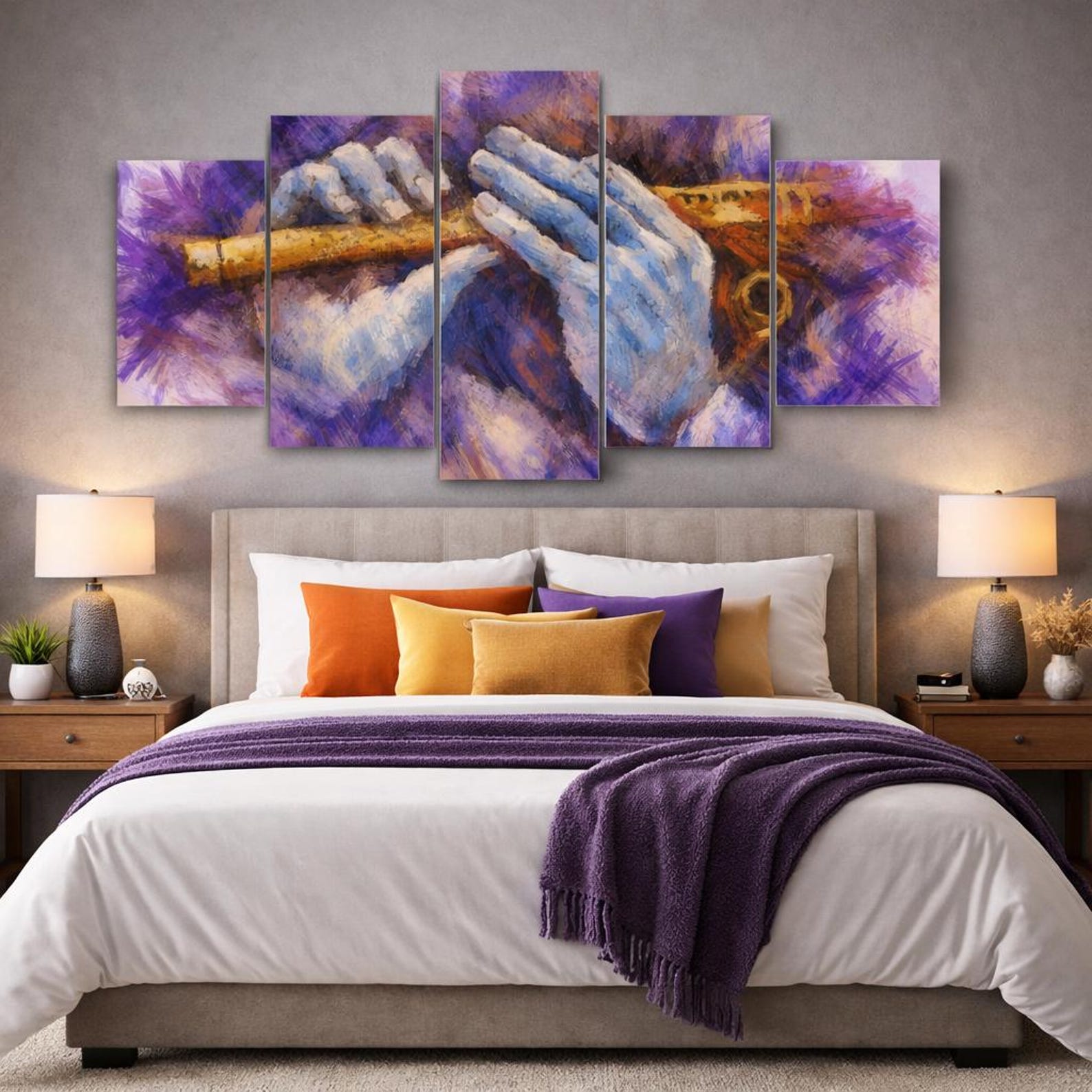 5-Panel Abstract Flute Music Canvas Art Wall Decor 20X35 20X45 20X55CM
5-Panel Abstract Flute Music Canvas Art Wall Decor 20X35 20X45 20X55CM