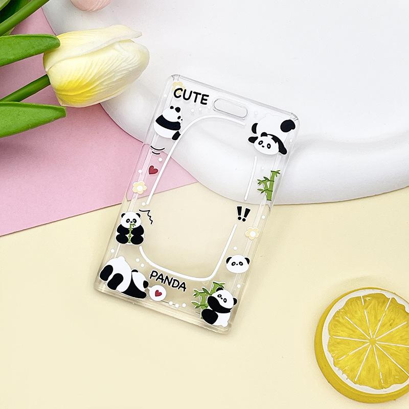 Transparent Card Holder Cartoon Animal Print ID Card Badge Holder Case Kawaii Cartoon Cute Student Bus Card Cover
Transparent Card Holder Cartoon Animal Print ID Card Badge Holder Case Kawaii Cartoon Cute Student Bus Card Cover