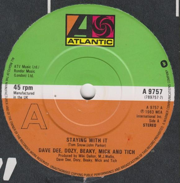 7-дюймовая пластинка DAVE DEE DOZY BEAKY MICK TICH Staying With It A9757 Atlantic 1983 UK Рок Б/у
7-дюймовая пластинка DAVE DEE DOZY BEAKY MICK TICH Staying With It A9757 Atlantic 1983 UK Рок Б/у