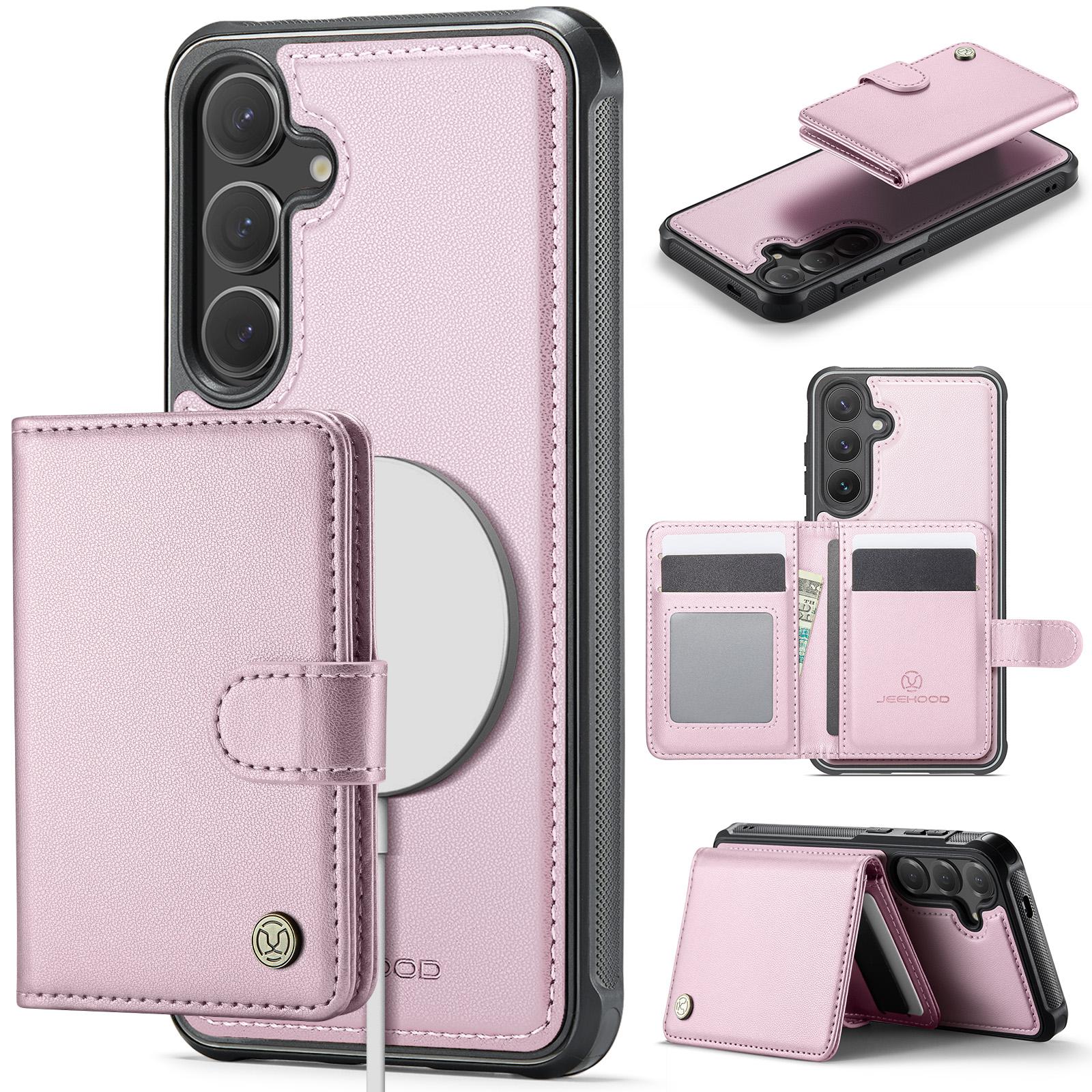 For Samsung Galaxy S26 Magnetic Case JEEHOOD J09 RFID Blocking Card Holder Leather Back Phone Cover
For Samsung Galaxy S26 Magnetic Case JEEHOOD J09 RFID Blocking Card Holder Leather Back Phone Cover