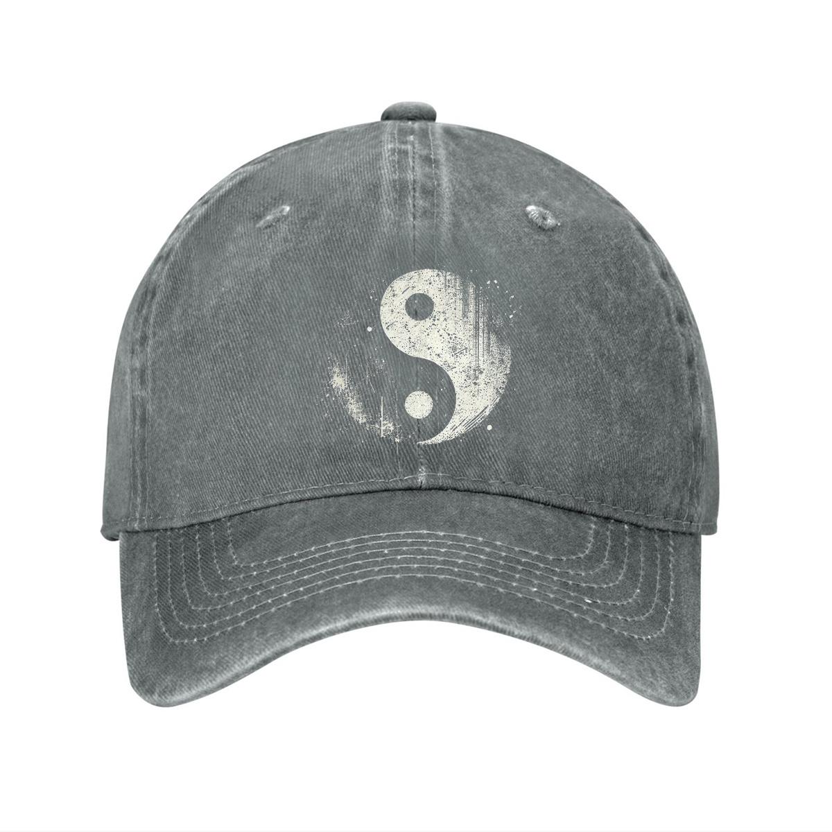 Yin Yang Distressed Baseball Cap Cotton Washed Adjustable Dad Hat for Outdoor Casual Sun Protection One Size
Yin Yang Distressed Baseball Cap Cotton Washed Adjustable Dad Hat for Outdoor Casual Sun Protection One Size