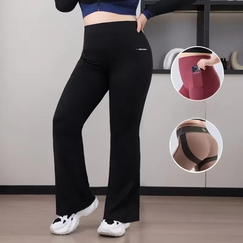 Plus Size Fit Yoga Flared Trousers for Women Semaless Two Sides Pocket Leggings High Waist Push Up Butt Gym Trainning Leggings M чорний
Plus Size Fit Yoga Flared Trousers for Women Semaless Two Sides Pocket Leggings High Waist Push Up Butt Gym Trainning Leggings M чорний