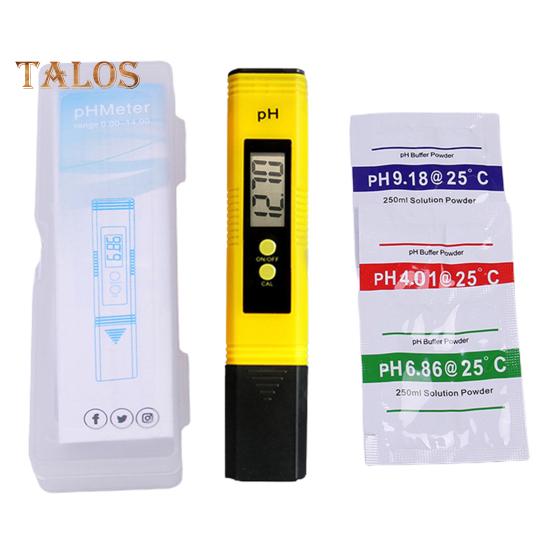 Тестер воды PH-метра 0,01, высокоточный диапазон измерения качества, ЖК-дисплей, калибровочный раствор, чувствительный электродный датчик для домашнего питья жёлтый
