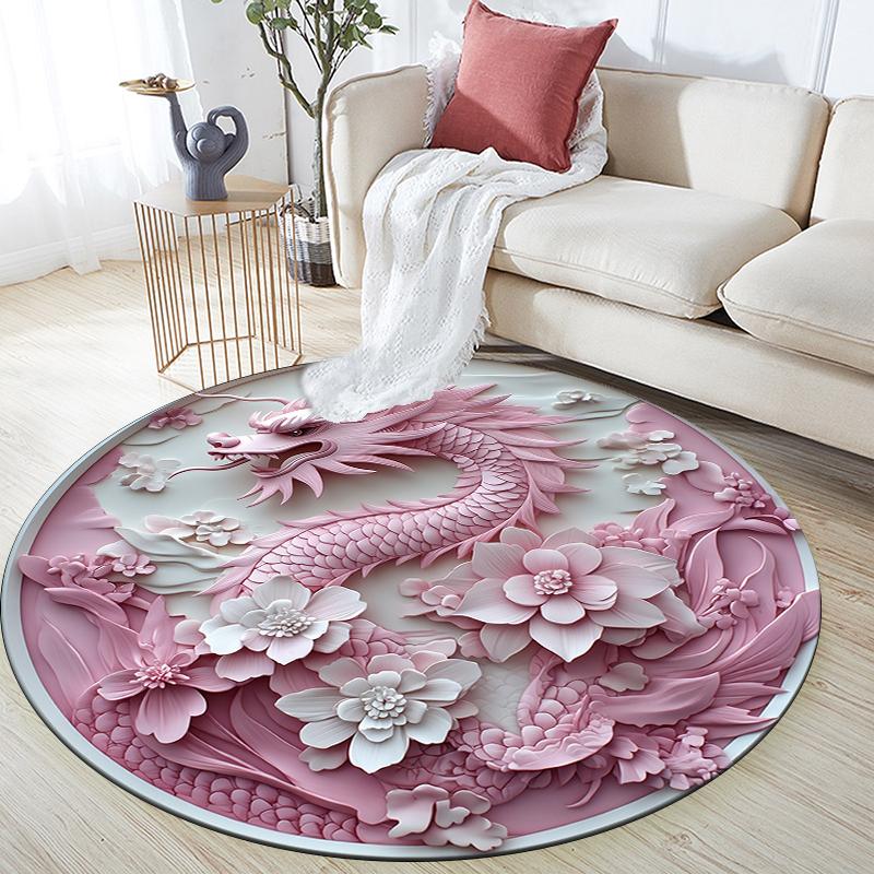 Chinese Dragon pattern round rug,Carpet Rug for Living Room Bedroom Sofa Playroom Decor,Non-slip Floor Mat,Holiday Gifts and Birthday Gifts 80cmx80cm
Chinese Dragon pattern round rug,Carpet Rug for Living Room Bedroom Sofa Playroom Decor,Non-slip Floor Mat,Holiday Gifts and Birthday Gifts 80cmx80cm