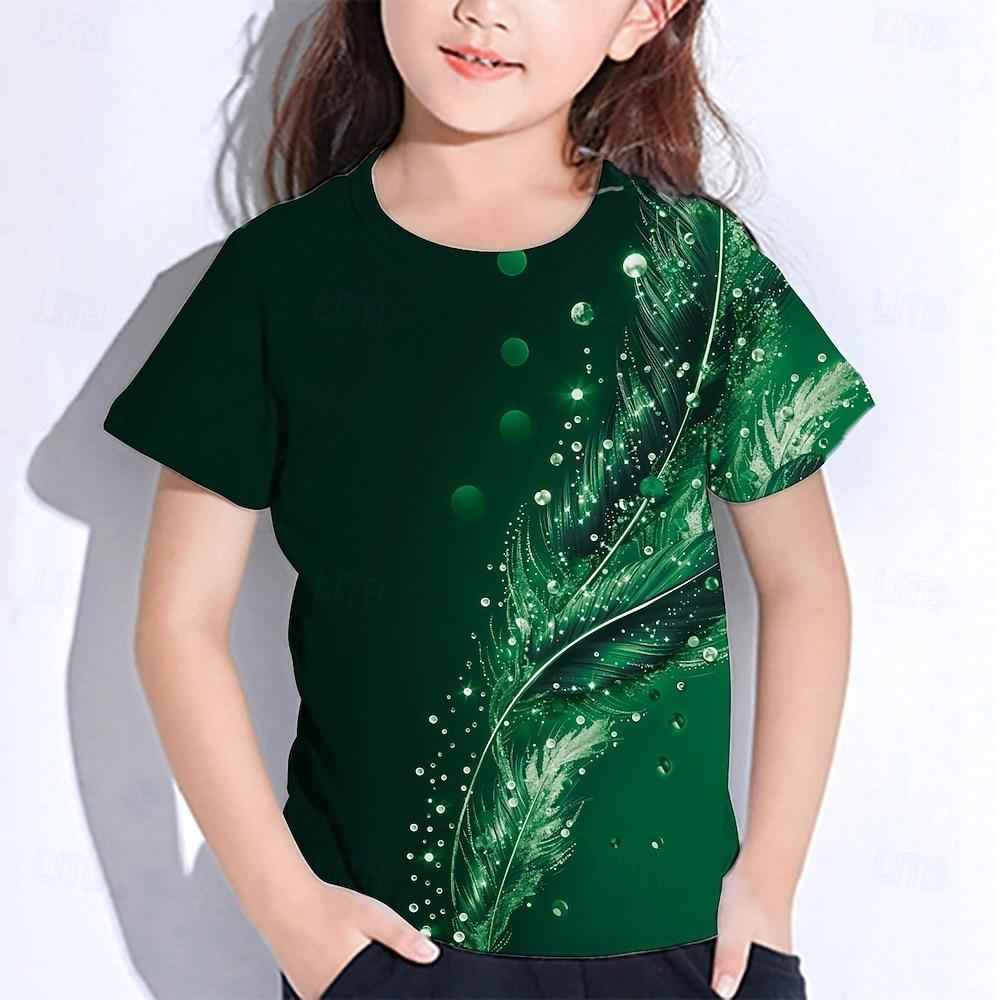Girls 3D Graphic Feathers T shirt Tee Short Sleeve Summer Spring Fashion Basic Kids 4-12 Years 1112 Years160cm
Girls 3D Graphic Feathers T shirt Tee Short Sleeve Summer Spring Fashion Basic Kids 4-12 Years 1112 Years160cm