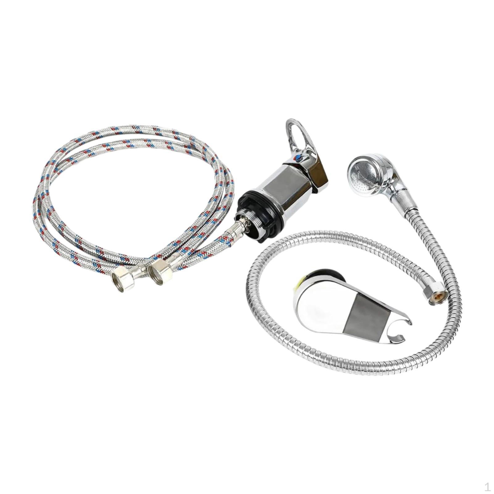 Shower Mixer Tap with 1/2 Inch Connection for Shampoo Basin And Hose Set RV Barber Shops
Shower Mixer Tap with 1/2 Inch Connection for Shampoo Basin And Hose Set RV Barber Shops
