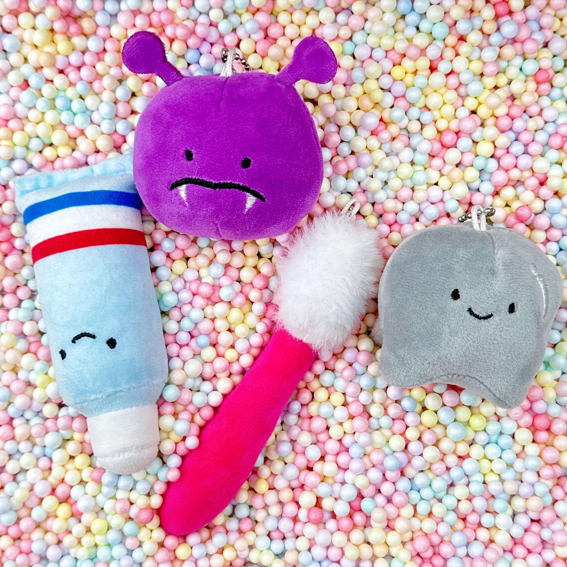 Douyin Xiaohongshu Cartoon Toothbrush & Toothpaste Plush Doll Couple Pendant. Height 13 cm
Douyin Xiaohongshu Cartoon Toothbrush & Toothpaste Plush Doll Couple Pendant. Height 13 cm