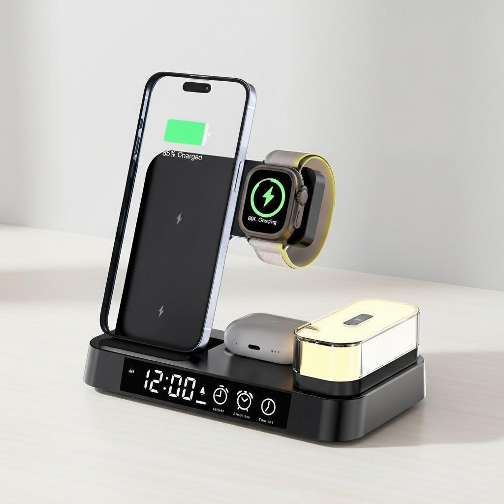 30W Foldable Wireless Charger RGB Light iPhone 13 12 Pro Max Apple Watch 7 6 AirPod Pro Fast Charge Compatible чорний
30W Foldable Wireless Charger RGB Light iPhone 13 12 Pro Max Apple Watch 7 6 AirPod Pro Fast Charge Compatible чорний