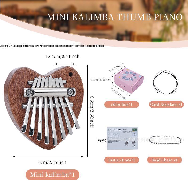 8-Note Mini Kalimba Thumb Piano Pendant Gift
8-Note Mini Kalimba Thumb Piano Pendant Gift