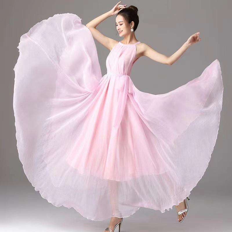 Summer Chiffon Extra Long Large Swing Dress Women Solid Chiffon Beach Dress Summer Bohemian Maxi Dress Ladies Party Vestidos 4XL рожевий
Summer Chiffon Extra Long Large Swing Dress Women Solid Chiffon Beach Dress Summer Bohemian Maxi Dress Ladies Party Vestidos 4XL рожевий