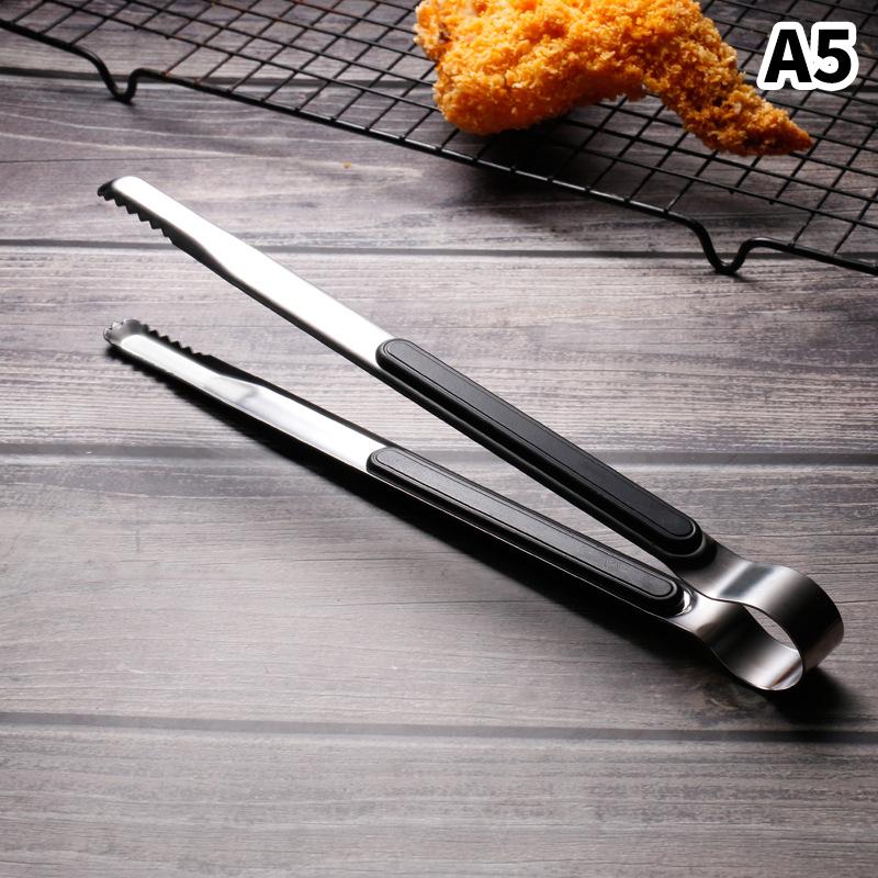 Stainless Steel Food Clip Bbq Steak Bread Salad Picnic Silicone Non-Slip Handle Portable Kitchen Cooking Baking Tools
Stainless Steel Food Clip Bbq Steak Bread Salad Picnic Silicone Non-Slip Handle Portable Kitchen Cooking Baking Tools