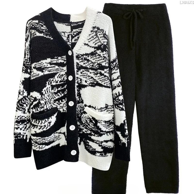 Домашняя одежда Костюм Пижама с рисунком тушью в китайском стиле Женская осенне-зимняя мягкая удобная на флисовой подкладке утолщенная теплая одежда One Size чёрный
Домашняя одежда Костюм Пижама с рисунком тушью в китайском стиле Женская осенне-зимняя мягкая удобная на флисовой подкладке утолщенная теплая одежда One Size чёрный