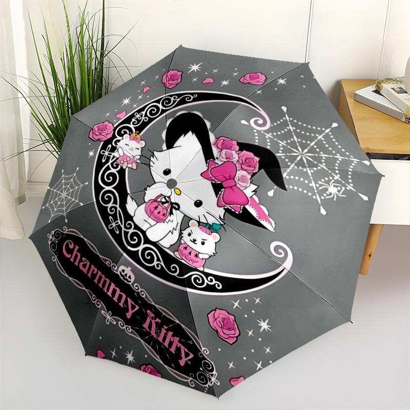 1pc Charmmy Kitty Halloween Edition Umbrella - Automatic Opening & Closing, Portable Folding Design, 8-Rib Iron Frame, Outdoor, Festive Gift for Fans,
1pc Charmmy Kitty Halloween Edition Umbrella - Automatic Opening & Closing, Portable Folding Design, 8-Rib Iron Frame, Outdoor, Festive Gift for Fans,